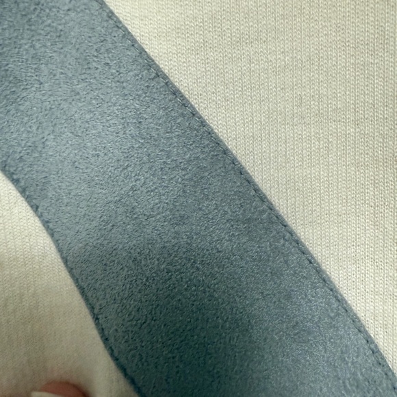 St. Croix Cream Vtg V-Neck Sweater Large Geometric Design 80s Soft Grandpa Wool - Picture 4 of 5